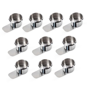 GSE Slide-Under Stainless Steel Cup Holder – Suitable for Casino Poker, Work Desks, Boats, RVs, and Trucks - 1 of 4