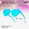 Zink Colorful Heart Shaped Glasses Set- Six Pairs of Sunglasses for Parties, Photo Booths & Costumes - 2 of 4