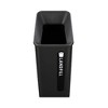 Rubbermaid Commercial Sustain Decorative Refuse with Recycling Lid, 15 gal, Metal/Plastic, Black - 4 of 4
