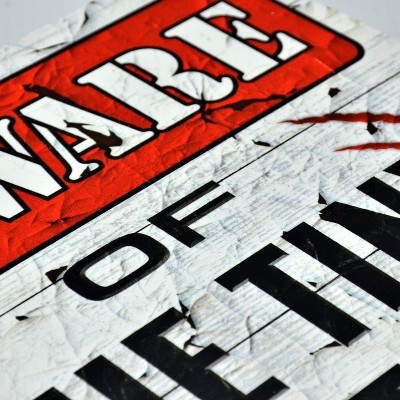 Beware of Tiny Raptors 12"x12" PVC Chicken Coop Sign