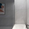 31x55in Bathtub Shower Screen, With 304 Stainless Steel Handle, Thick Transparent Tempered Glass, Safety Corner Shower Panel - 4 of 4