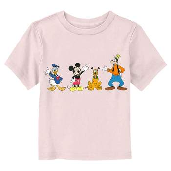Toddler's Mickey & Friends Four Waving Friends T-Shirt