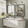Apmir High-Strength Tempered Glass and Aluminum Alloy Framed French Cleat Mounted Wall Decor Bathroom Vanity Mirror with 5-Year Warranty - 2 of 4