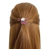 Wrapables Multicolor Hair Ties with Faux Pearl in Organza Pouches (Set of 24) - 4 of 4