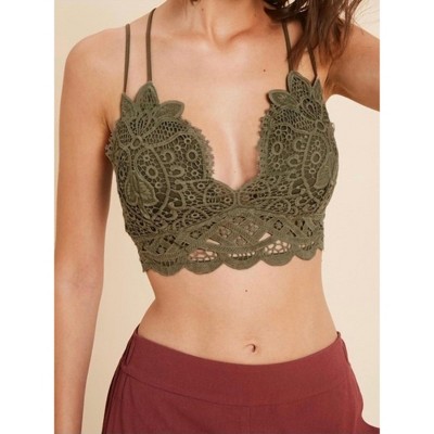 Women's Doily Crochet Lace Bralette - WISHLIST