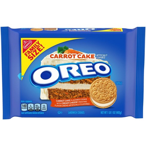 Oreo Carrot Cake Sandwich Cookies Family Size - 17oz : Target