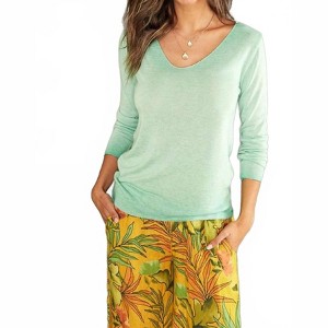 Women's Lurex Edge Light Weight Top - Venti6 S - 1 of 4
