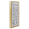 Stupell Industries Find Self In Sea Phrase, 15" x 31" - 3 of 4