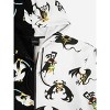 Samurai Jack Aku & Jack Long Sleeve White & Black Split Adult Hooded Sweatshirt - 2 of 4