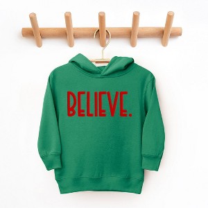 The Juniper Shop Believe Bold Puff Print Toddler Graphic Hoodie - 1 of 3