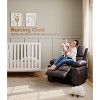 Oversized 27" Recliner Chairs with Heat and Massage - 360° Swivel Lazy Recliner Chair for Adults- Manual Rocking Chair with Cup Holder - 4 of 4