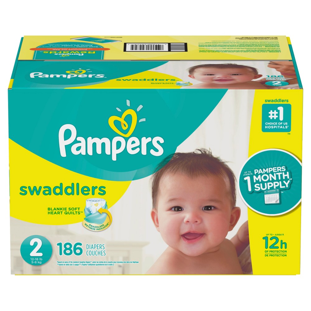 UPC 037000799795 product image for Pampers Swaddlers Disposable Diapers One Month Supply - Size 2 (186ct) | upcitemdb.com