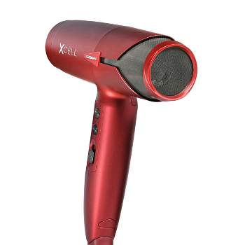 GAMMA+ XCell Professional Hair Dryer Digital Motor Ultra-Lightweight Ionic Technology, Red