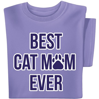 Collections Etc Best Cat Mom Ever Short Sleeve Graphic T-Shirt