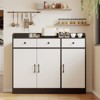 42.5'' Modern Sideboard Buffet Storage Cabinet with Adjustable Shelves - 3 of 4