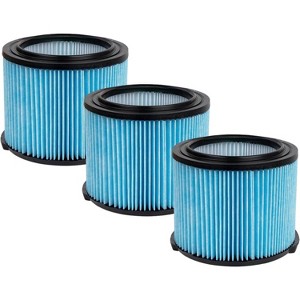 Nispira VF3500 Vacuum Filter Replacement Compatible with Ridgid Wet/Dry Vac 3-Layer Filters WD4050 WD4070 WD4522, 3 Packs - 1 of 4