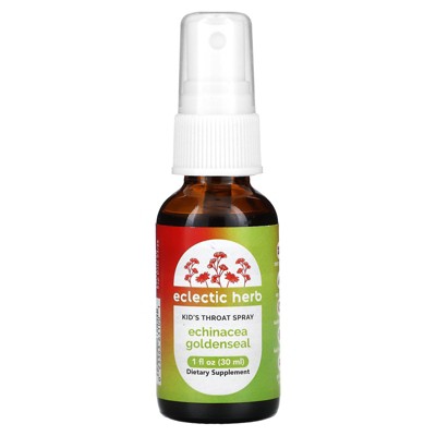 Eclectic Herb Kids Throat Spray, Echinacea Goldenseal, 1 fl oz (30 ml)