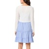 WallFlower Women's Leona Strappy Midi Tiered Rayon Challis Dress With Long Sleeve Cardigan - 2 of 3