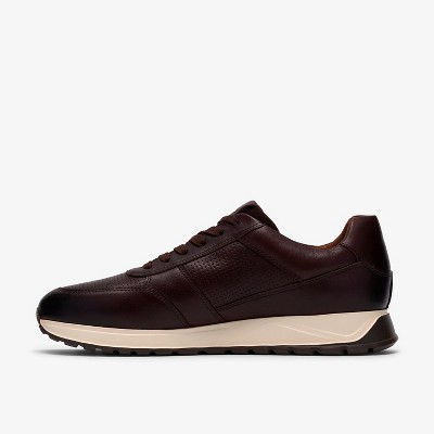 Clarks Mens Radwell Tie Brown Leather Shoes 10 Medium — фото 3
