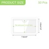 Unique Bargains Self-Adhesive PVC Top Open Photo Label Card Holders 50 Pcs - 2 of 4