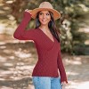 Women's Ribbed Surplice Wrap Sweater - Cupshe - 2 of 4