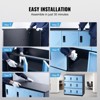 VEVOR Metal Locker for Employees, 9 Doors Storage Cabinet with Card Slot, Employee Lockers with Keys, 66lbs Loading Capacity, Black&Blue - 3 of 4