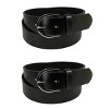 CTM Women's Basic Bridle Belt Twin Pack - 2 of 4
