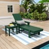 WestinTrends Ashore Modern Reclining Chaise Lounge with Side Table 2-Piece Set - 2 of 4