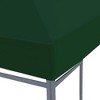vidaXL Gazebo Top Cover Green Polyester with PVC coating 10x10ft - 3 of 4