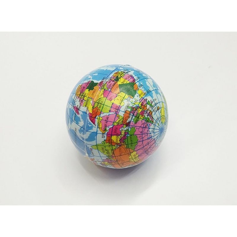 Link Ready! Set! Play! Pack Of 24 Mini Planet Earth Soft Foam Stress Reliever Balls, Fidget Toy For Kids & Adults, 3 of 10