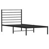 vidaXL Black Twin XL Metal Bed Frame with Headboard & Slats, No Mattress, Easy Assembly - 2 of 4