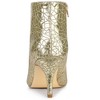 Allegra K Women's Pointed Toe Sparkly Stiletto Heels Ankle Boots - 4 of 4