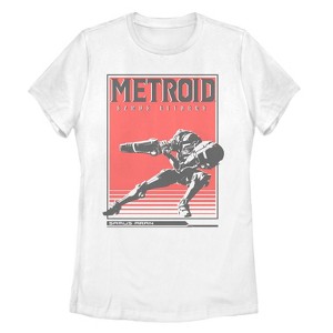 Women's Nintendo Metroid Samus Returns Poster T-Shirt - 1 of 3