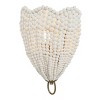 Uttermost Biddeford White Beaded Wall Sconce – 14"H x 10"W Iron and Wood Beads, Brushed Matte Gold Finish - 4 of 4