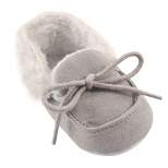 Luvable Friends Baby Unisex Moccasin Shoes, Gray