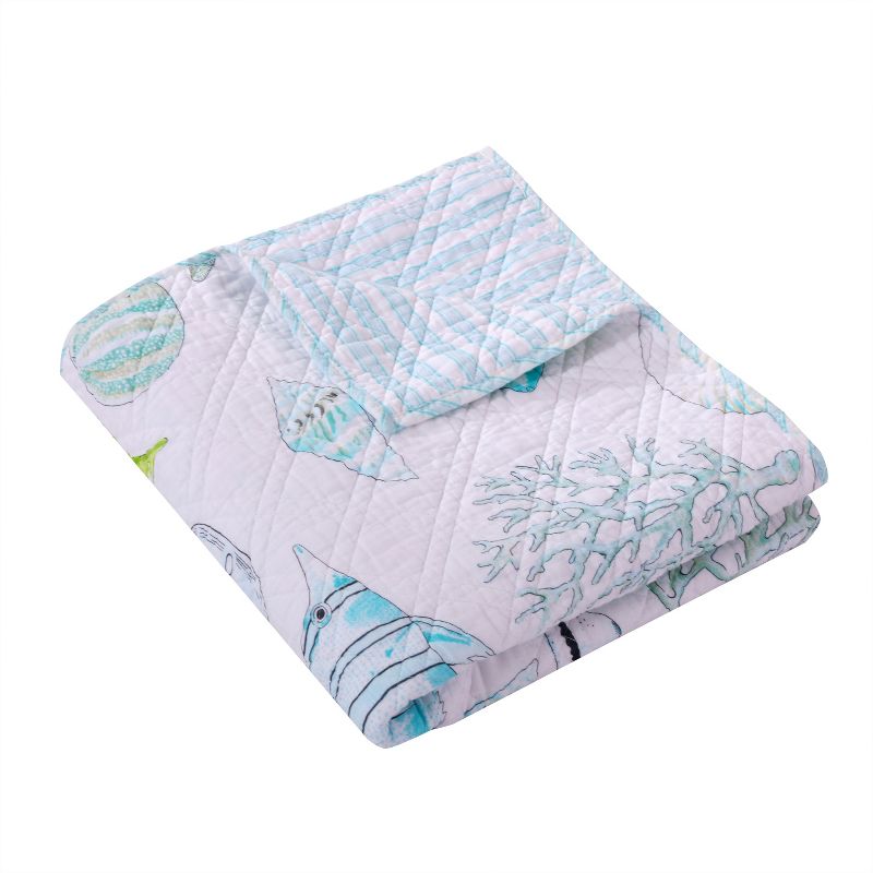Biscayne Sea Quilted Throw - Multicolor - Levtex Home, 2 of 4