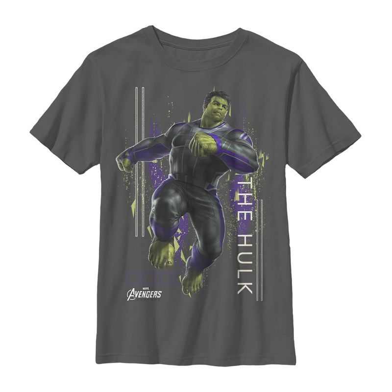 Boy's Marvel Avengers: Endgame Hulk Glitch T-Shirt, 1 of 4