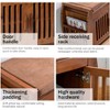 Shoe Bench with Hidden Storage, Multifunctional Bamboo Shoe Rack, Storage Compartment with Cushion, Entryway, Bedroom, Balcony - 4 of 4