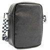 Carroll Shelby Bag, Crossbody, Carroll Shelby Text and Super Cobra Snake, Black, Vegan Leather - 3 of 4