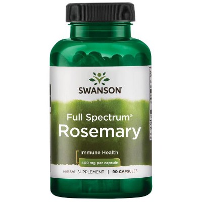Swanson Herbal Supplements Full Spectrum Rosemary 400 mg 90 Caps.