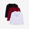 X RAY 3 Pack Kids And Boys 100% Cotton Long Sleeve Hoodie T-Shirts - 2 of 4