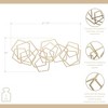 Cheung's Astraga Multi Pentagon Metal Wall Art Gold - 2 of 4