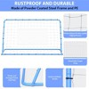 Soccer Rebounder Net 3.7x3.7FT Adjustable Angles 60°/90°/120° Football Trainer w/ Goal  & Sandbags for Kids, Teens & Adults - 4 of 4