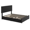 Bed Frame with 4 Storage Drawers, Adjustable Height Headboard, No Box Spring Needed - 4 of 4