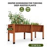 TROPOW Raised Garden Bed with Legs, Elevated Wooden Planter Box - 2 of 4