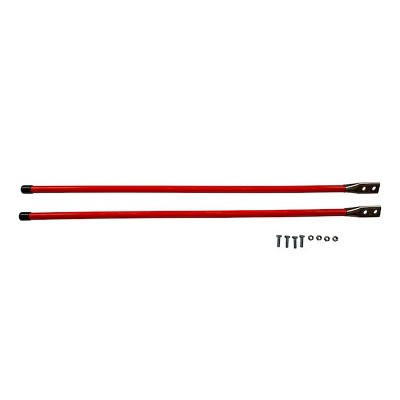 Buyers Products 1308110 Bolt On Snow Plow Vehicle Bumper Low Temp Nylon Marker Sight Guides Pair with Vertical Mounting Hardware, Fluorescent Orange