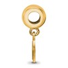 Black Bow Jewelry 14k Yellow Gold Plated Sterling Silver Furman Paladins NCAA Bead Charm - 2 of 4