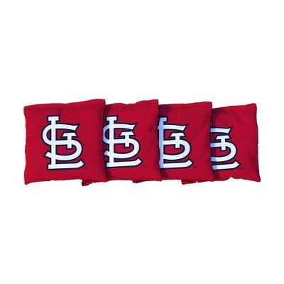 4 CORNHOLE BAGS sga st louis cardinals NEW promo item bean RED & GREY  giveaway