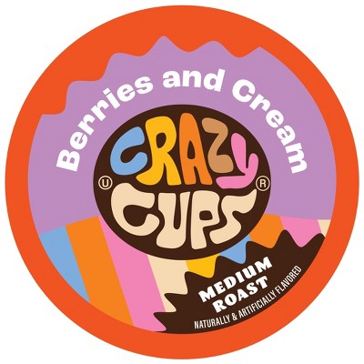 Crazy Cups Berries And Cream Flavored Coffee Pods
