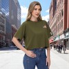 Anna-Kaci Women's Cropped Flag Graphic Tee with Short Sleeves and Crew Neckline - 2 of 4